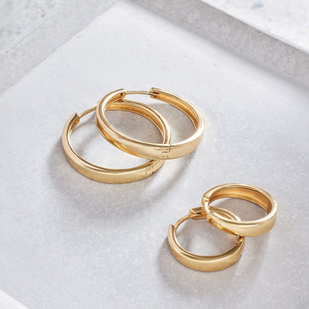 Gia Statement Hoop Earrings | Gold