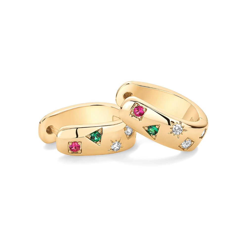 Colorwave Hoop Earrings | Gold