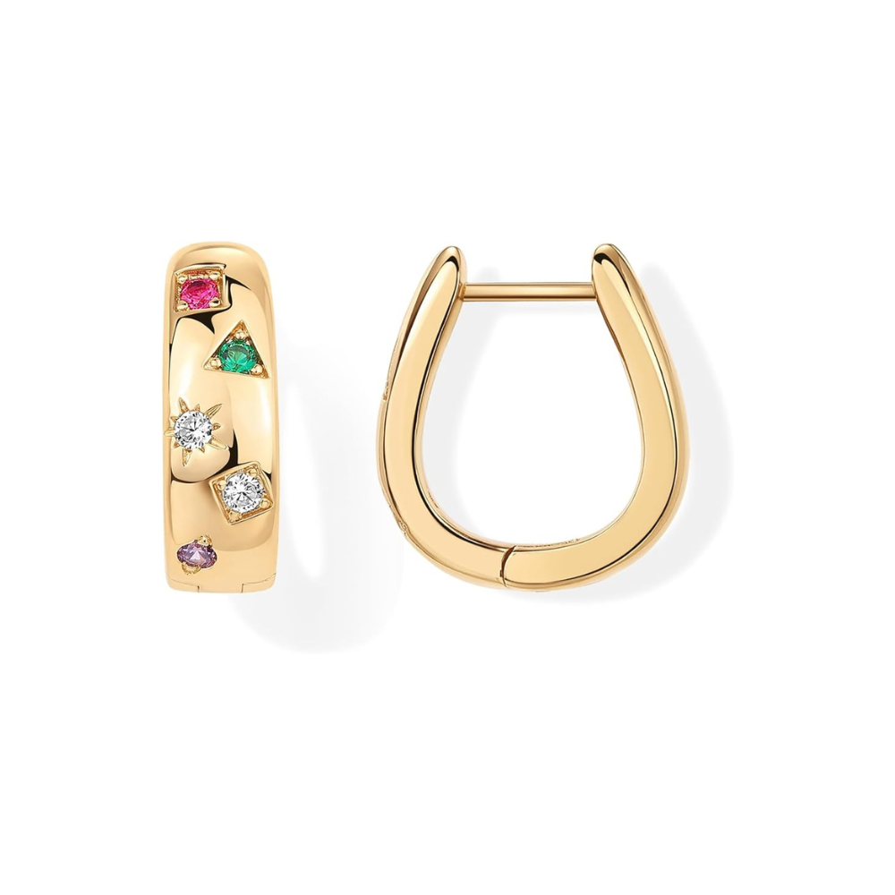 Colorwave Hoop Earrings | Gold