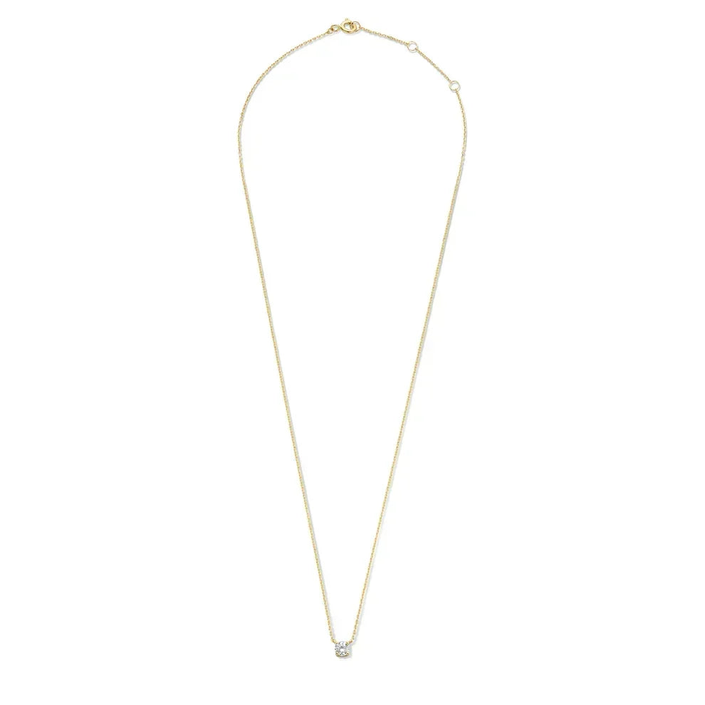 Cléa Moissanite Stone Necklace | Gold
