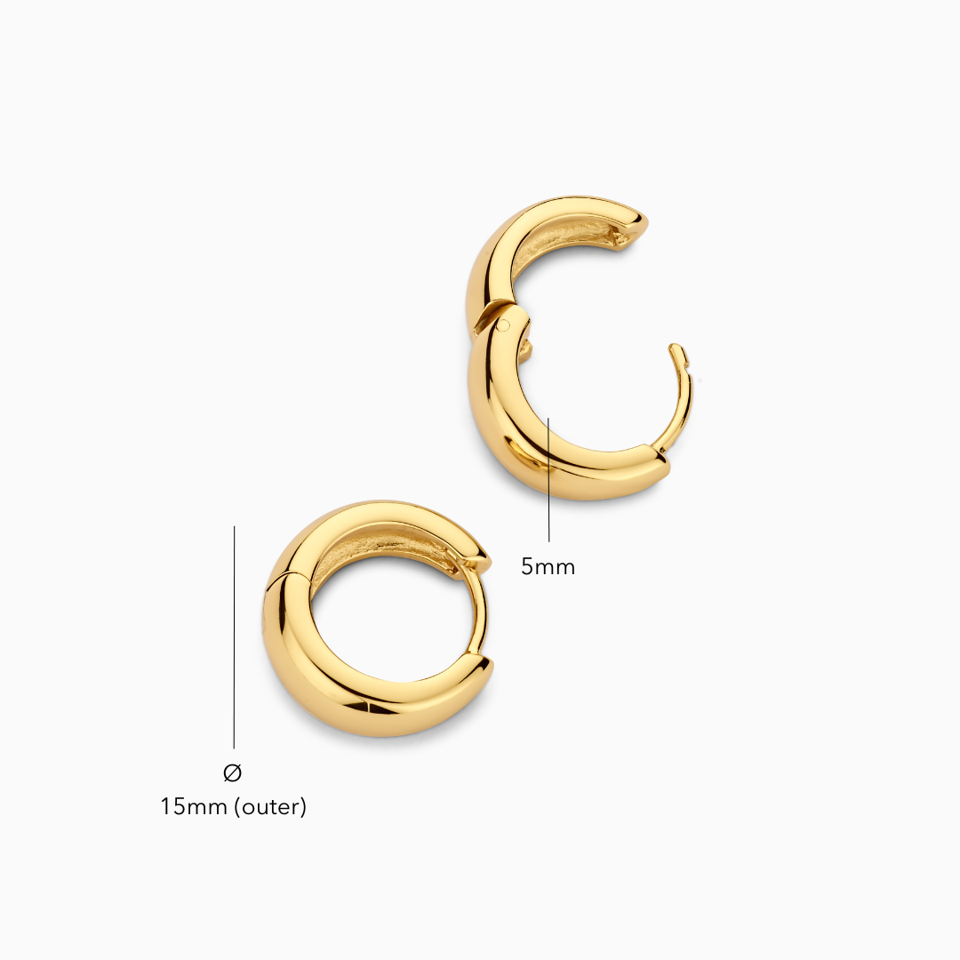Rue Hoop Earrings | Gold